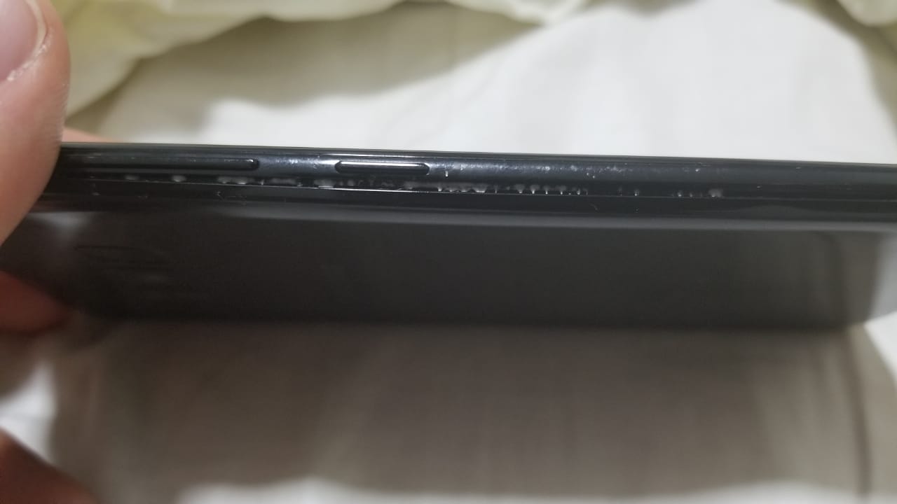 BACK CASE OPENED AFTER GETTING WET