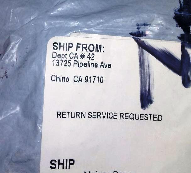 Shipping Site Address Label