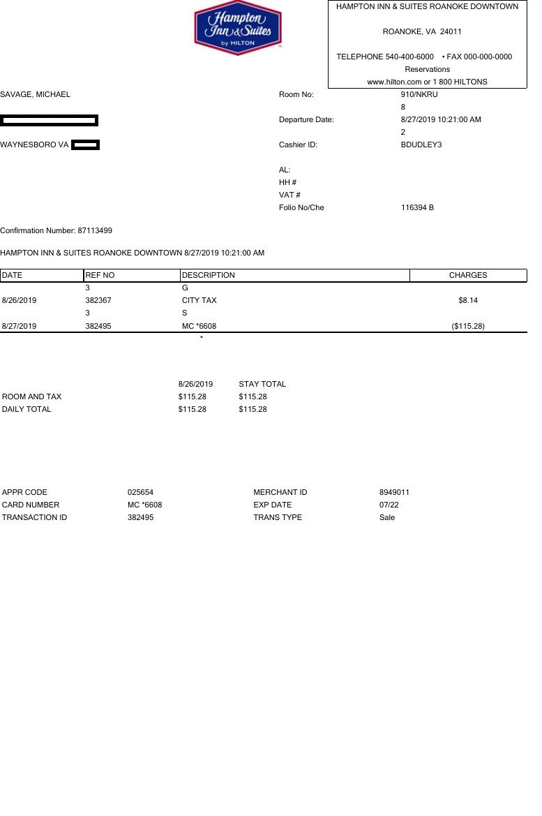 guestreservations billed my credit card $166.72