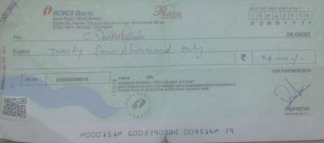 Cheque