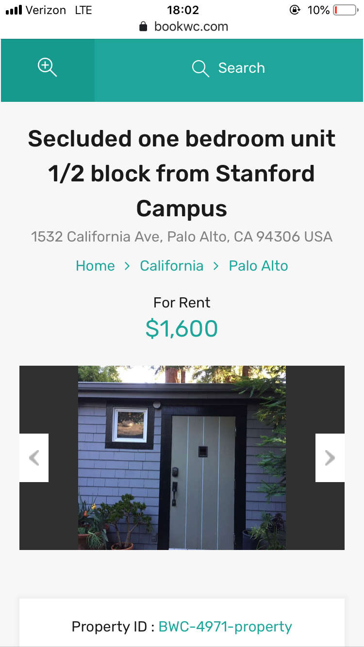 1532 California Ave- fake listing