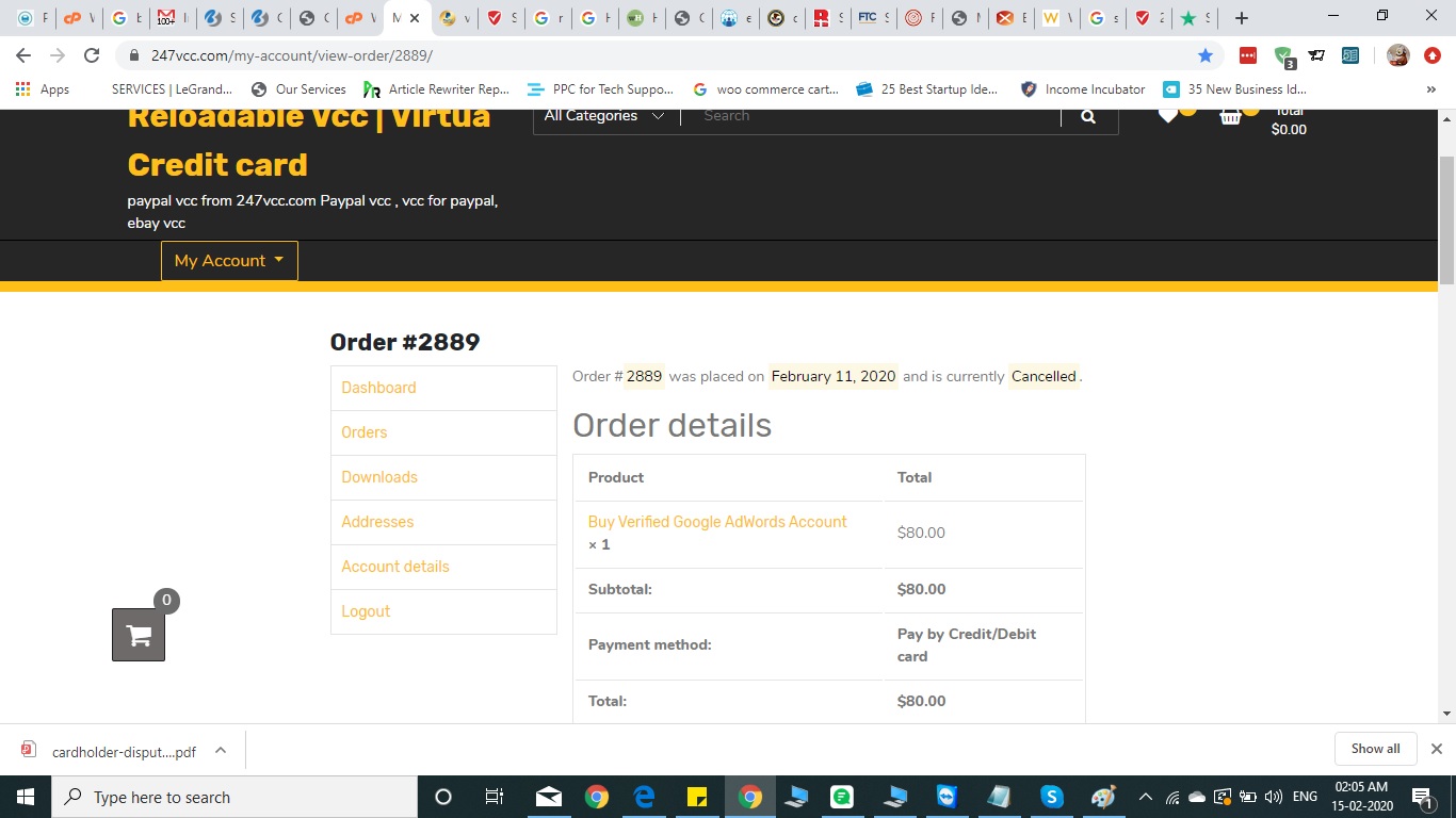 payment taken from gateway and then canceled order