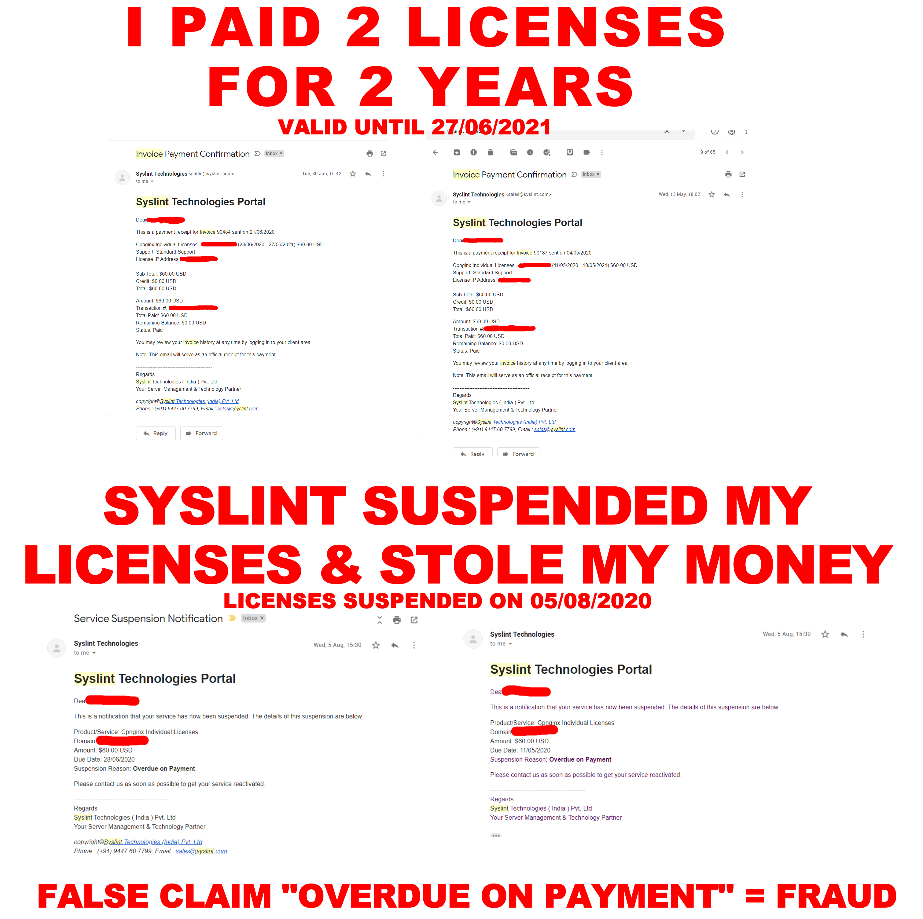 Syslint.com SCAM