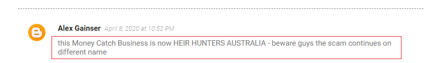 Mannix, Heir Hunters Australia, Money Catch, 