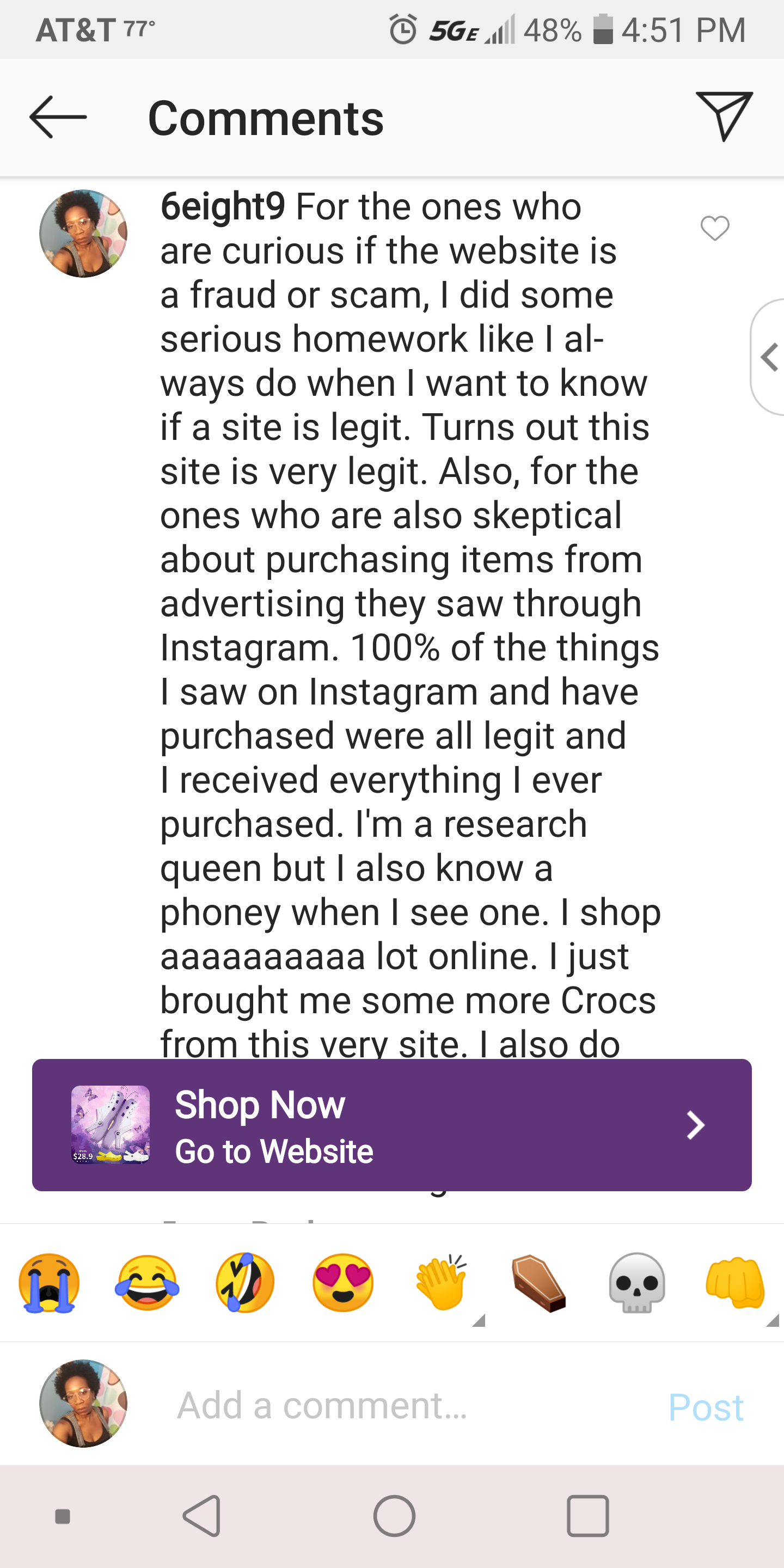 My post giving the company "Stylomo Store" props