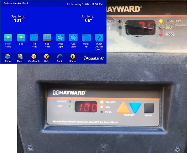 Keypad payment was stopped on/ heater 101 degrees!