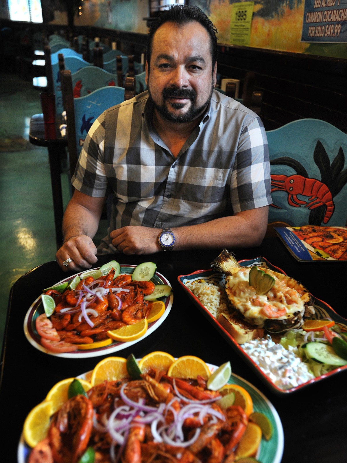 Arnulfo R. Villanueva in one of his restaurants