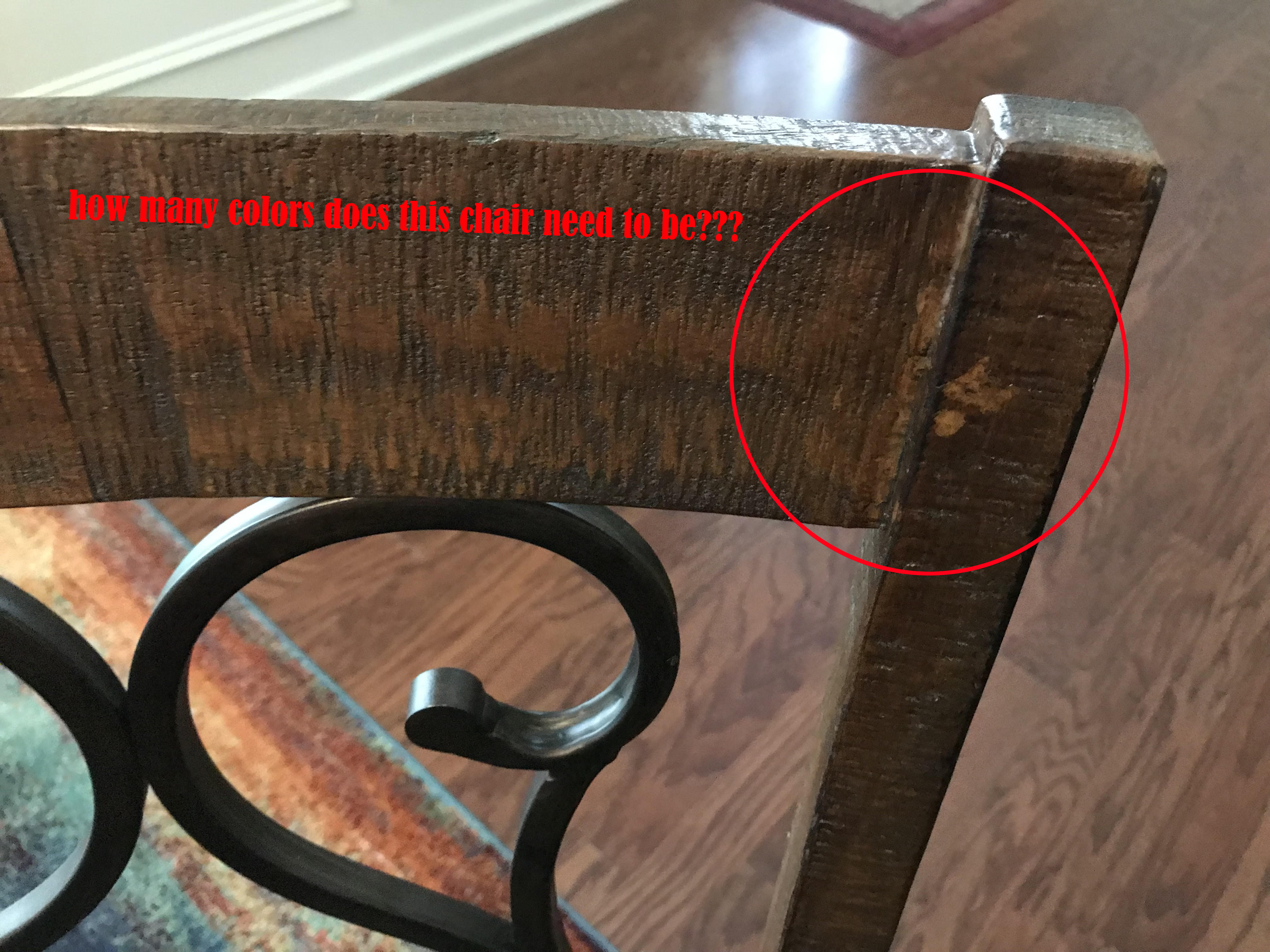 Poor quality furniture from Marietta Furniture Out