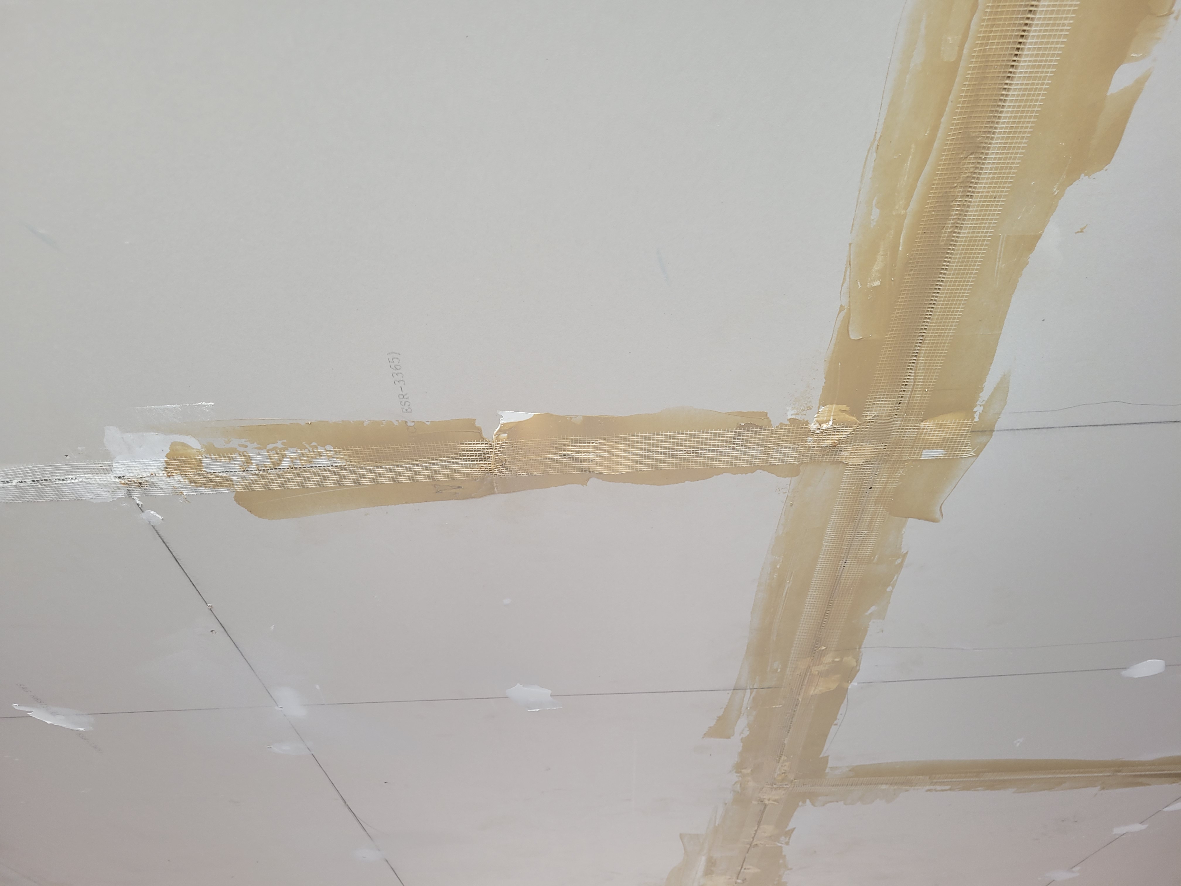 Terrible drywall and taping job