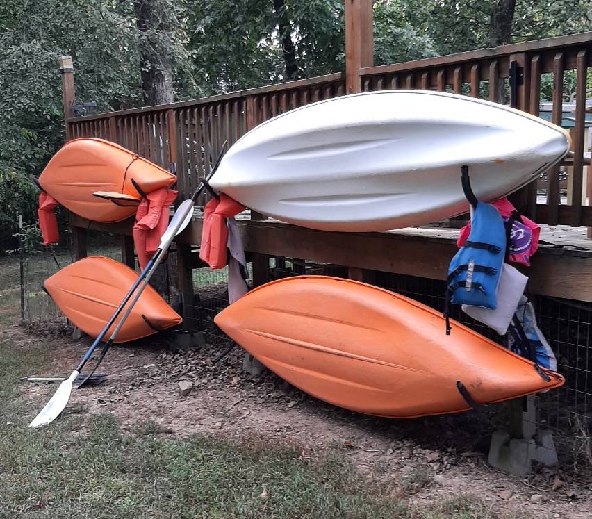 kayaks hang nice on the wall