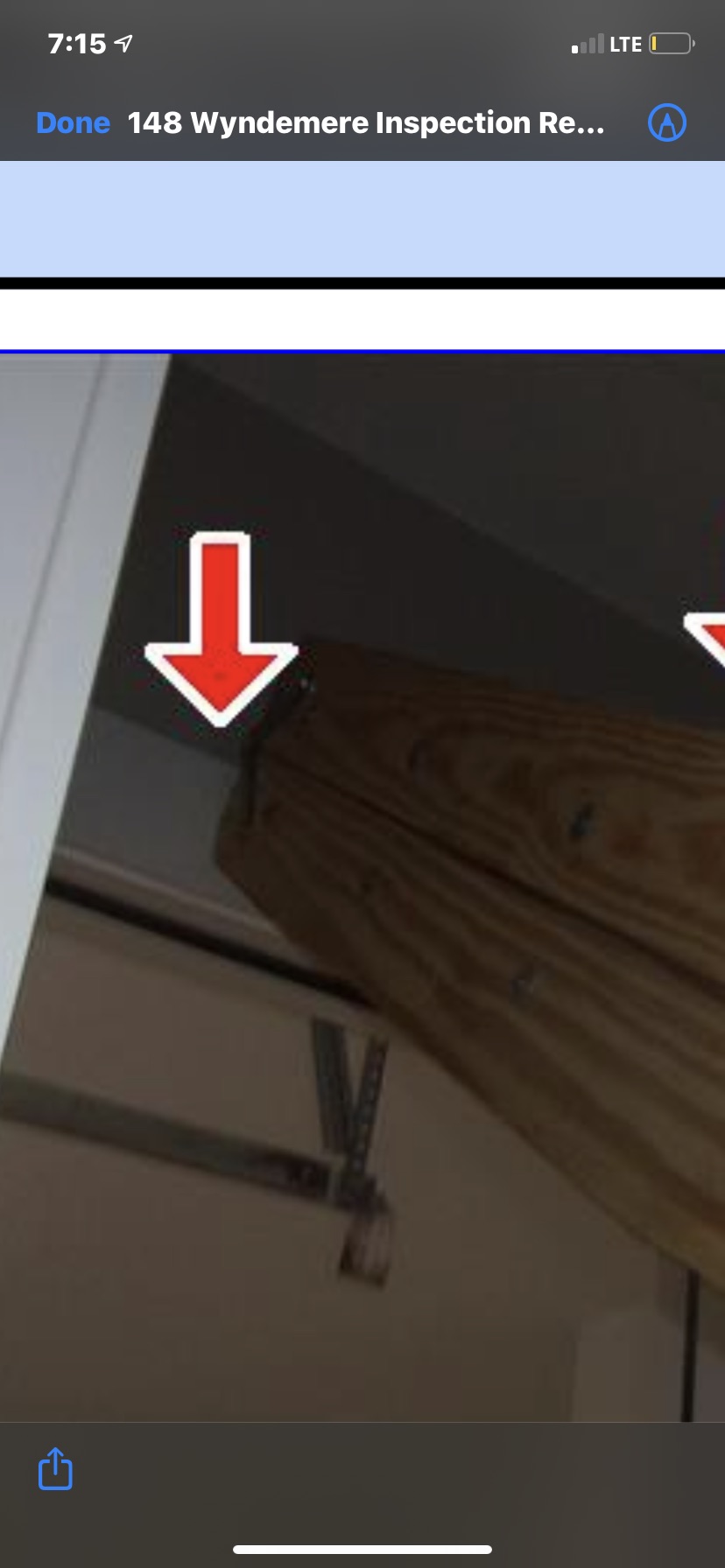 Backward installed Attic ladder hitting door frame