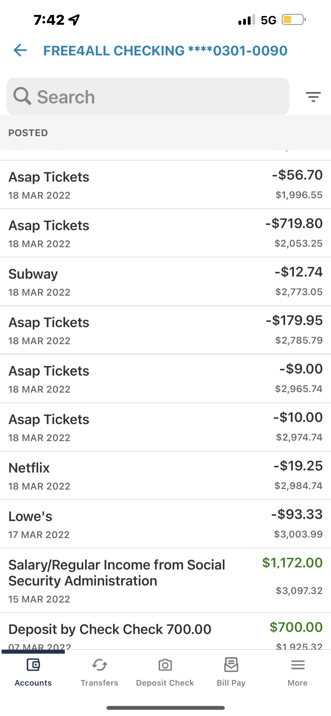 These are the extra charges that are invalid 