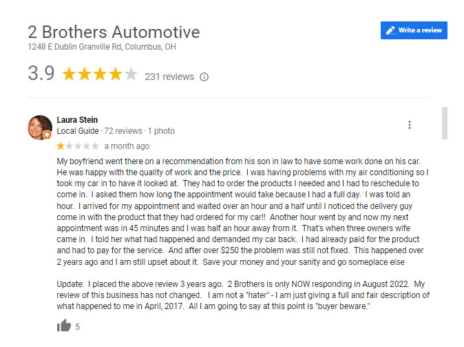 2 BROTHERS AUTOMOVE LLC SUCKS
