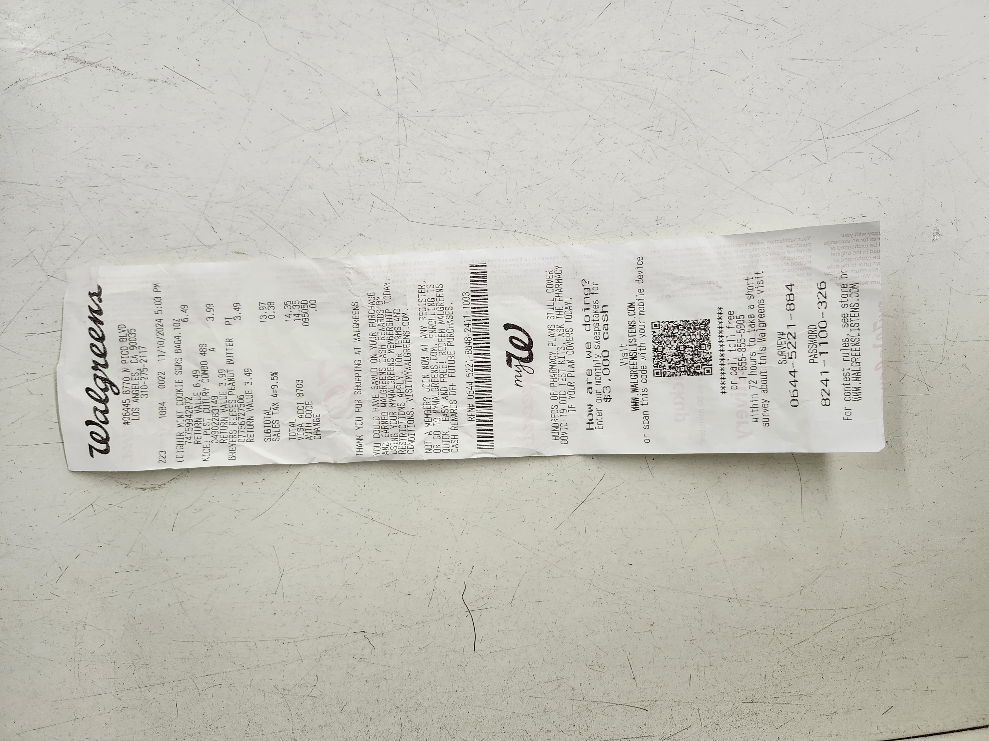 Photo Of My Store Receipt!