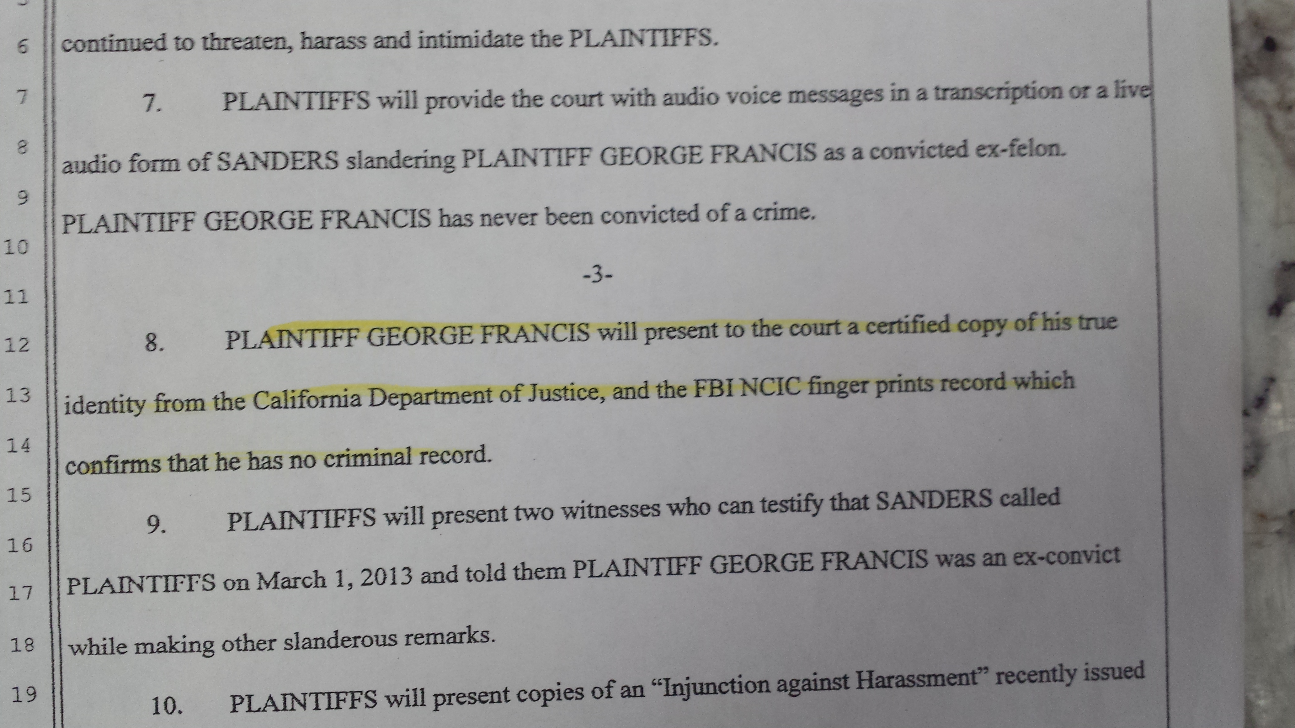 George Semeil Commits Purgery in Court by Falsifying Last Name 